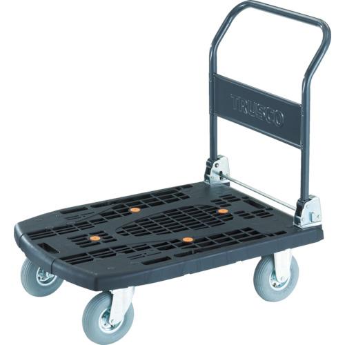 TRUSCO ( トラスコ中山 ) 脂手押し車 カルティオビッグ 折りたたみ手持ち部分 900X600 空気の状態入 黒 ( MPK906-AR-BK ) 花・ガーデン・DIY-その他