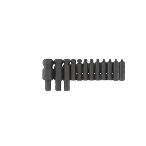 BONDHUS ( ボンダス ) ボールポイント・ビット インチ セット12本組(5/64-1/2) 差込角6.35mm(1/4) ( BIX12 )