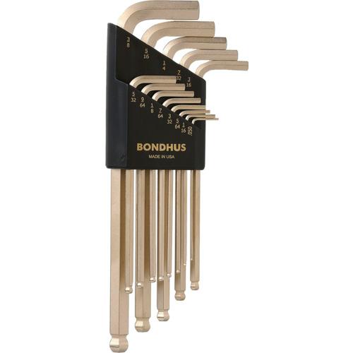 BONDHUS ( ボンダス ) ボールポイント・L-レンチ ロング インチ セット13本組(0.050-3/8) ( BLX13G )