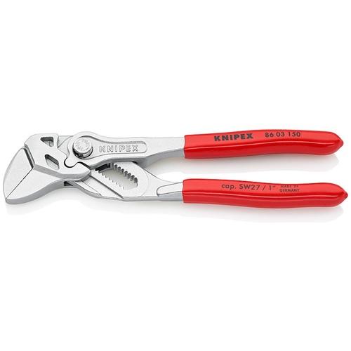 KNIPEX プライヤーレンチ ソフトプラスチックハンドル クロムメッキ 150mm ( 8603-150 )