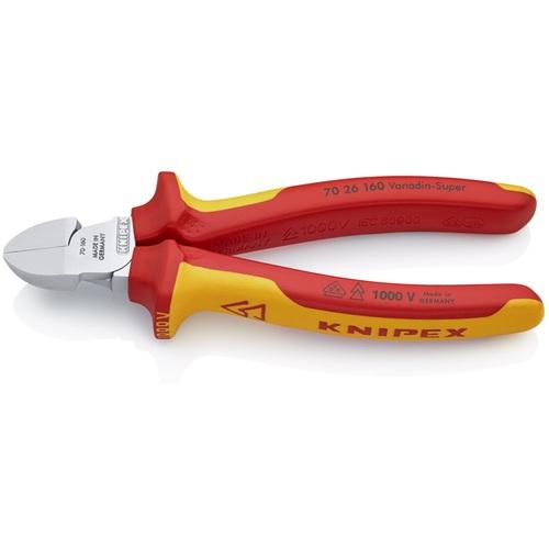 KNIPEX 絶縁電工ニッパー 1000V絶縁 160mm ( 7026-160 )