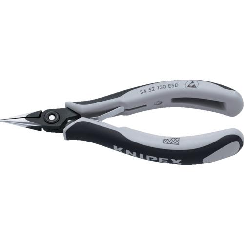 KNIPEX ESD精密用プライヤー 半丸 130mm ( 3452-130ESD )