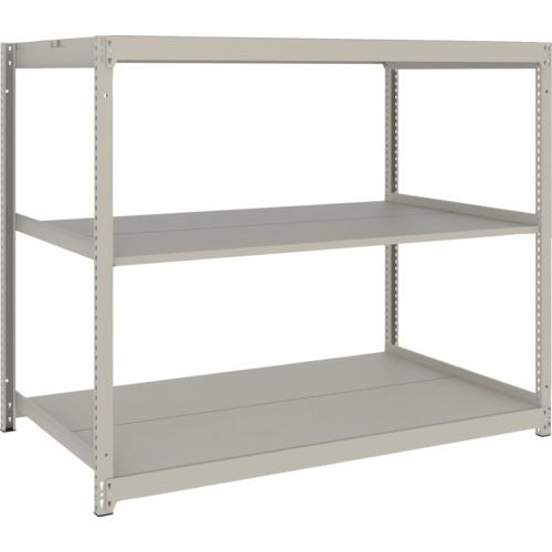 TRUSCO ( トラスコ中山 ) スチールラック 薄板ラック(棚板分割タイプ、耐荷重100Kg)1500×875×H1500 3段単体 ネオグレー ( UL-5593 NG )