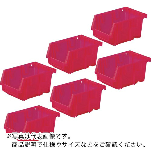 TRUSCO ( トラスコ中山 ) 【まとめ買い】VN型コンテナ 3.8L クリアレッド 80個 ( VN-3N-CR-80P )