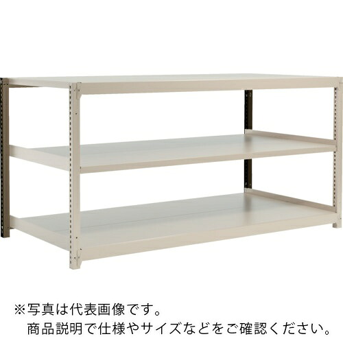 TRUSCO ( トラスコ中山 ) スチールラック M2型軽中量棚 1760X880XH900 3段 単体 ネオグレー ネオグレー ( M2-3693 NG(ﾈｵｸﾞﾚｰ) )