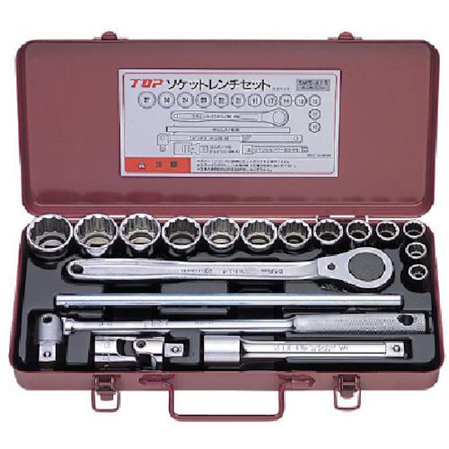 TOP ( トップ工業 ) ソケットレンチセット 差込角12.7mm 18点 ( SWS-413 )