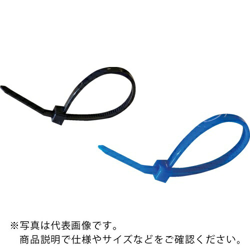 コンベックス ( 芝軽粗材 ) 結束バンド フッ素樹脂 CV-280ET 黒 50本入り ( CV-280ET-BK(50P) )