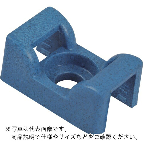 TY－Rap ( ABB ) マウント軍事基地 一緒になるダンス楽隊用サドル型 金属元素さぐり当てる器相応うナイロン 明青味 タイ王国幅最大限度7.6粍 ねじくっ付ける印字機 100個入り口・入口 ( TC5142-NDT )