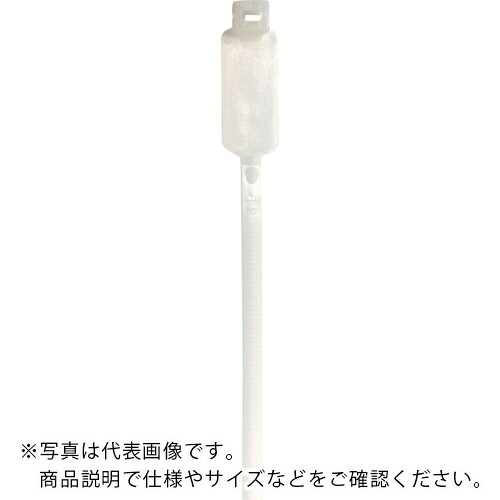 TY－Rap ( ABB ) マーキングタイ 識別タグ連結 標準 ナチュラル色 ラベル寸法13.1×27mm 幅4.8×長さ184mm 1000本入り ( TY46M )
