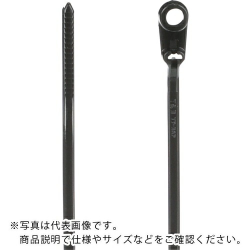 TY－Rap ( ABB ) 結束バンド パネル固定用 耐候 黒色 取付穴径5.1mm 幅4.7×長さ199mm 1000本入り ( TY35MX )