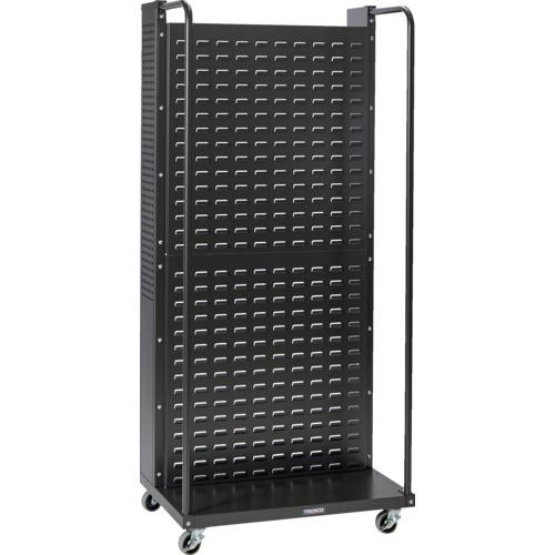 TRUSCO ( トラスコ中山 ) 移し替える式パネルコンテナラック(両面)黒いこと ( VTLW-T1800W-BK )