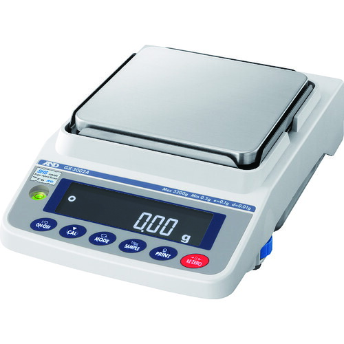A＆D ( エー・アンド・デイ ) 陰電子天びん 目盛り調整用重し内蔵汎用天びん GX-3002A JCSS目盛り調整付 ( GX3002A-00J00 ) 【製造業者取寄】