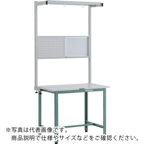 TRUSCO ( トラスコ中山 ) 軽掛け目やり方台(300kg)AE型 900X750XH1948(全高) ツールハンガーフルセット付 緑であること色 ( RAE-0975THFS ) 【製造業者取寄】
