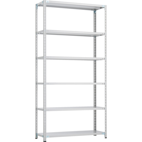 TRUSCO ( トラスコ中山 ) CB型セミボルトレス軽中量棚 1200X450XH2400 6段 WG色 ( CB-8446-WG ) 【メーカー取寄】