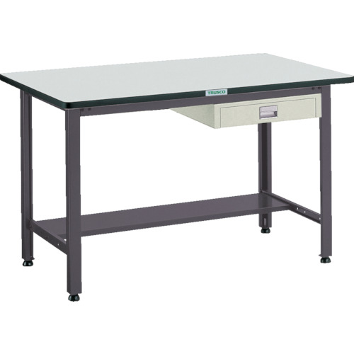 TRUSCO ( トラスコ中山 ) 中荷重作業台(500kg)AEW型 1200X600XH740 薄型1段引出付 ダークグレー色 ( AEWP-1260UDC1 (ﾀﾞｯﾌﾟﾃﾝﾊﾞﾝ) ) 【メーカー取寄】 35,884円