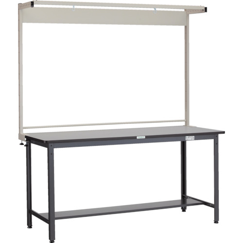 TRUSCO ( トラスコ中山 ) 中荷重立作業台(500kg)HAEW型 1800X750XH2093(全高) ツールハンガー付 ダークグレー色 ( HAEWP-1875THN ) 【メーカー取寄】