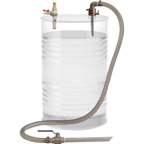アクアシステム 吸入専用 アルミ製エア式ドラムポンプ セパレート型 ( APDQS-32 )