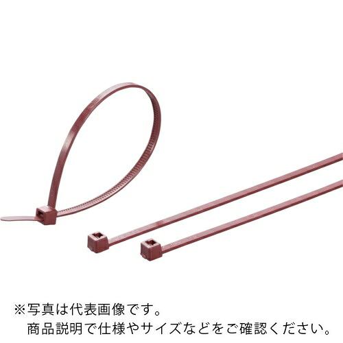 TYTON ( ヘラマンタイトン ) インシュロックタイ メタルコンテントタイ (100本入) あずき 幅4.7mm ( MCTS200-RUS )
