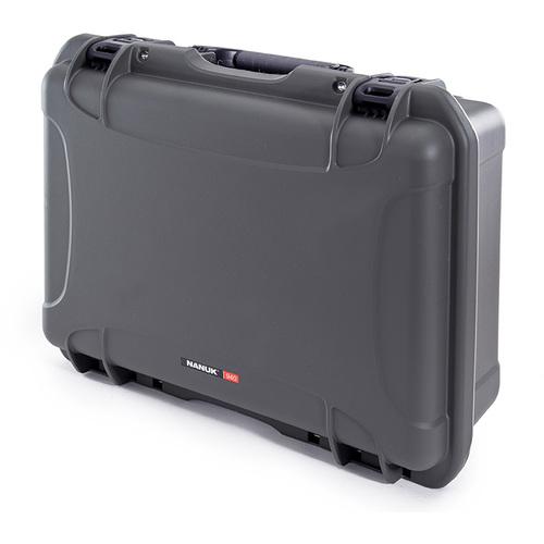 タカチ ( タカチ電機工業 ) 防水キャリングケース(カラーバージョン) NKシリーズ 外形寸法間口551×奥行430×高さ216mm グラファイトグレー 内装スポンジフォーム付き ( NK940GS )