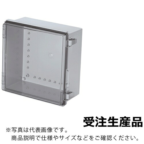 タカチ ( タカチ電機実業 ) UL公許 雨合羽・防塵開閉式ポリカ-ボネートプラボックス BC-C続きもの 151×300×300粍 ( BC-CTP-303015 )