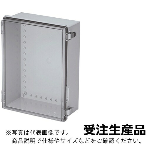 タカチ ( タカチ電機製作 ) UL公証 雨合羽・防塵開閉式ポリカ-ボネートプラボックス BC-C続きもの 150×400×300粍 ( BC-CTP-304015 )