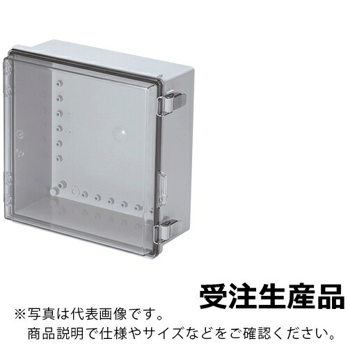 タカチ ( タカチ電機加工 ) UL証明 雨合羽・防塵開閉式ポリカ-ボネートプラボックス BC-Cつづき物 130.5×280×280粍 ( BC-CTP-282813 )
