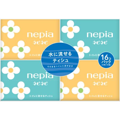 ネピア ( 大公ネピア ) ネピネピ 水に流せる衣嚢ティシュ 10W16コパック【1入れもの40風呂敷き包み入り口・入口】 ( 61626 )