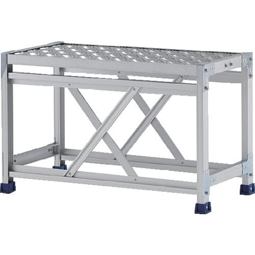 アルインコ 作業台(天板縞板タイプ)1段 天板寸法800&times;400mm 高0.5m ( CSBC158S )｜トキワONLINE