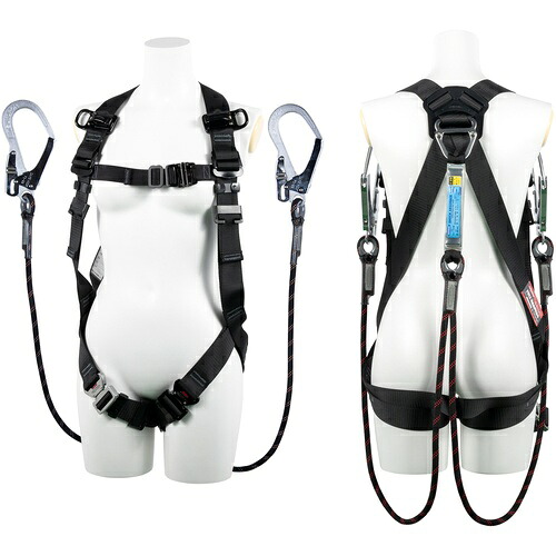 TSUYORON ( 藤井電工 ) もの言う花馬具 ツインランヤード付き添い人 G金モール(黒) 黒 M大きさ ( TH5092GB99OTBLKM2R26JANBX )