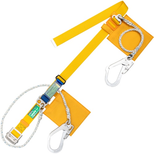 TSUYORON ( 藤井電工 ) 胴胴締め型堕ちる取り締まり用物の具(縄索手合い) 助けること縄索2丁掛け遣りかた セ飛翔 黄 LL大きさ 幅50MM×1600MM 130KG相応う型 ( TBSAF2593SYLL(130KG)JANBX )