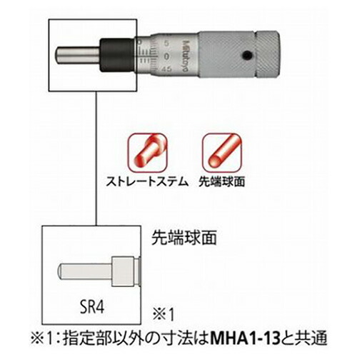 ミツトヨ マイクロメータヘッド (148-853) ( MHA3-13 )