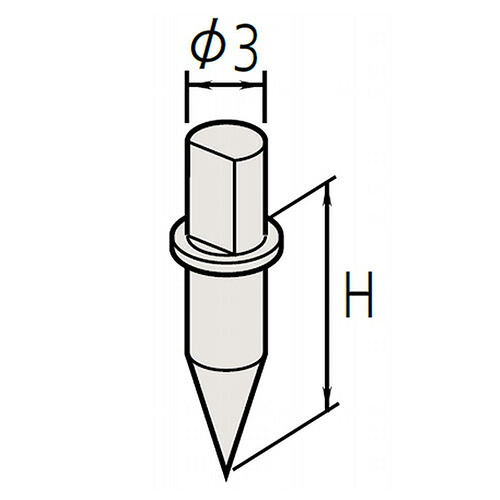 ミツトヨ 円錐スタイラス （12AAE867） ( SPH-77 )