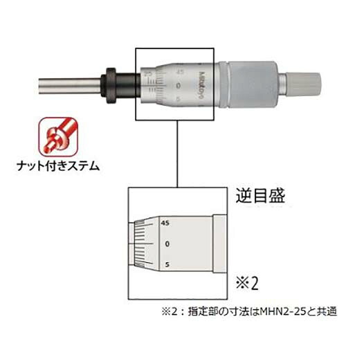 ミツトヨ マイクロメータヘッド （150-822） ( MHN6-25 )