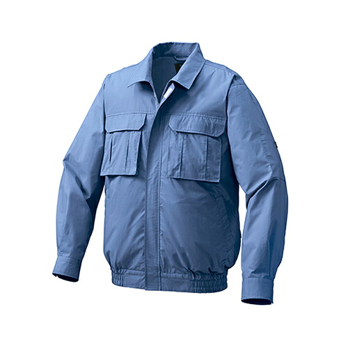空調服 空調服R 長袖ブルゾン(ウェアのみ) & 空調服R スターターキット ( KU91900/ライトブルー/5L + SKSP01 )