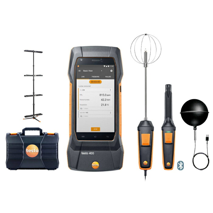 テストー 快適度測定セット (三脚付属) testo 400 PMVセット ( 0563 0401 )