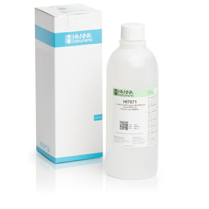 HANNA ( ハンナ ) pH電極電解液(内部液) 500ml/本 ( HI 7071L )