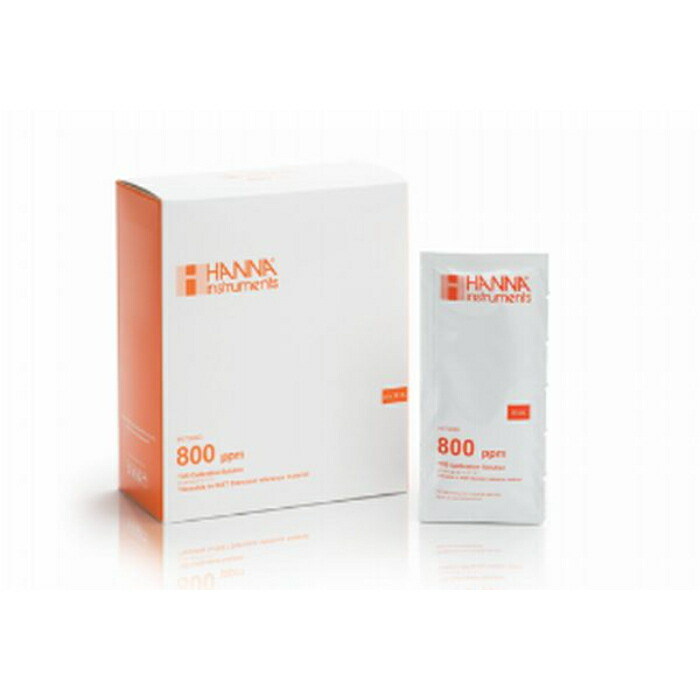 HANNA ( ハンナ ) TDS判定基準液 800 ppm 証拠立てる書き出し20mL×25袋 ( HI 70080C )