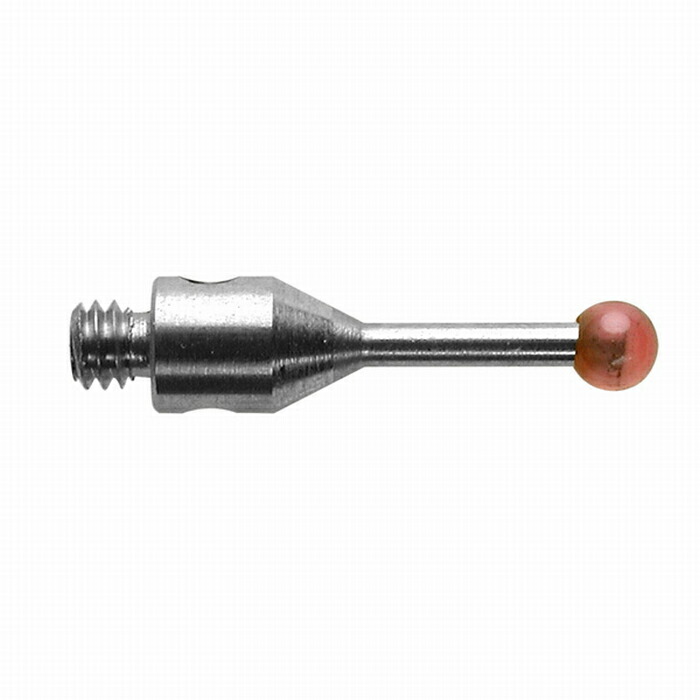 レニショー(RENISHAW) ストレートスタイラスM2 O2mm ルビー球、ステンレススチール軸 - 長さ 10mm、EWL 6mm ( A-5000-7807 )