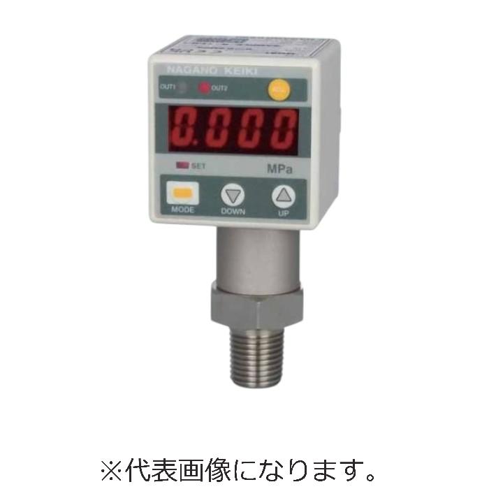 長野計器 デジタル圧力計（-0.1～0.5MPa） ( GC61-374-17N38X-0.1/0.5MPA )