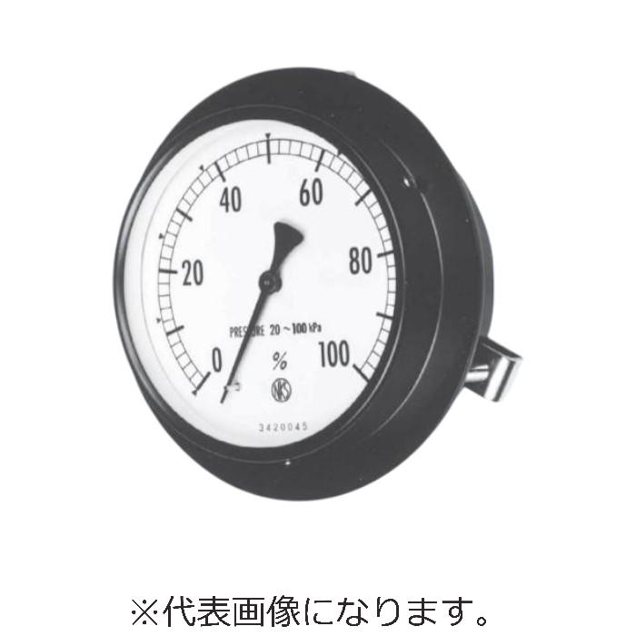 長野計器 レシーバゲージ／ルート目盛（Φ150、20～100kPa） ( GR26-151X100%√ )