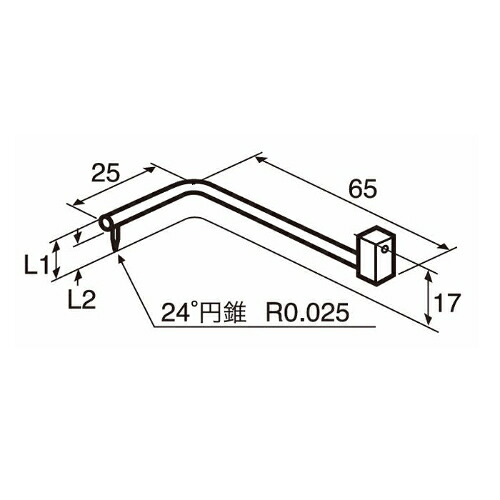 東京精密 輪郭用触針(ねじれ面オフセット測定) ( DM45092 )
