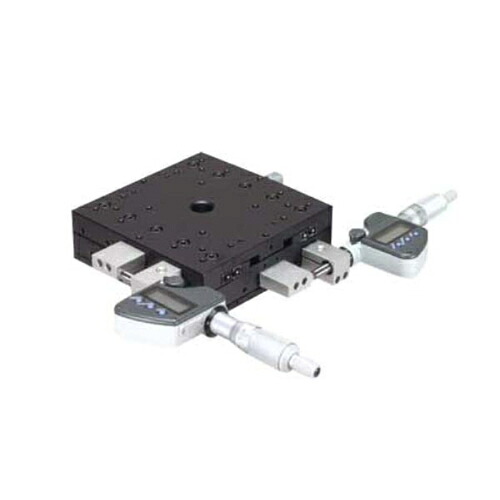 中央精機 X･Y軸ｽﾘﾑｽﾃｰｼﾞ 125×125(ﾃﾞｼﾞﾀﾙ表示式ﾏｲｸﾛ付)(鉄製) ( LD-149-S7 )