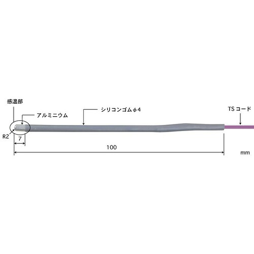 ANRITSU ( 安立計器 ) 直腸用ソフトボディ形温度センサ Model 1601 ( 1601E-TS1-ASP )