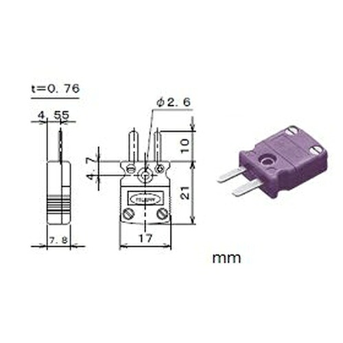 ANRITSU ( 安立計器 ) 熱電対コネクタ ANPプラグ ( ANP-E-M-H )