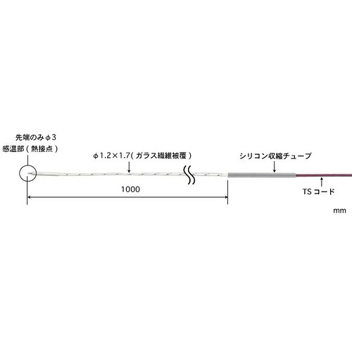 ANRITSU ( 安立計器 ) 空気温度用センサ ATシリーズ ( AT-20K-100-0-TS1-ASP )