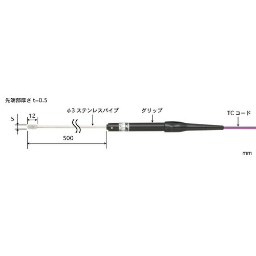 ANRITSU ( 安立計器 ) 空気温度用センサ ATシリーズ ( AT-30E-050-1-TC1-ASP )