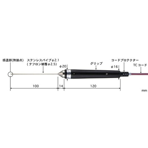 ANRITSU ( 安立計器 ) 半固形物・液体一般用温度センサ BSシリーズ ( BS-22K-010-TC1-ASP )
