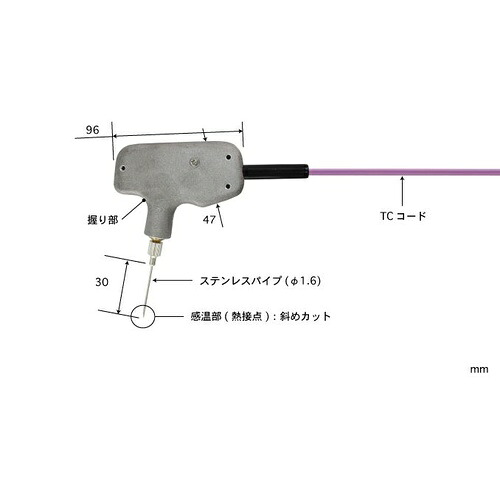 ANRITSU ( 安立表示計器 ) 突刺し形気温検出器 BT続きもの ( BT-31E-TC1-ASP )