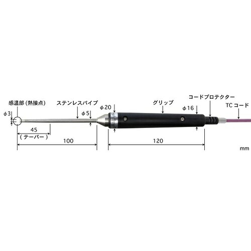 ANRITSU ( 安立計器 ) 突刺し形温度センサ BTシリーズ ( BT-92K-TC1-ASP )