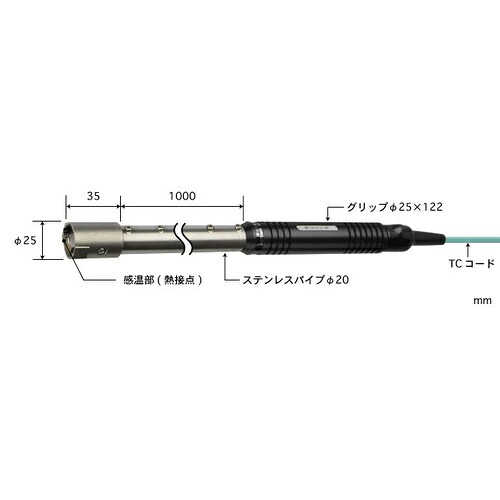 ANRITSU ( 安立表示計器 ) 耐久形高熱境界線の外側用体温検知器 HHTつづき物 ( HHT-41K-10-TC1-ASP )